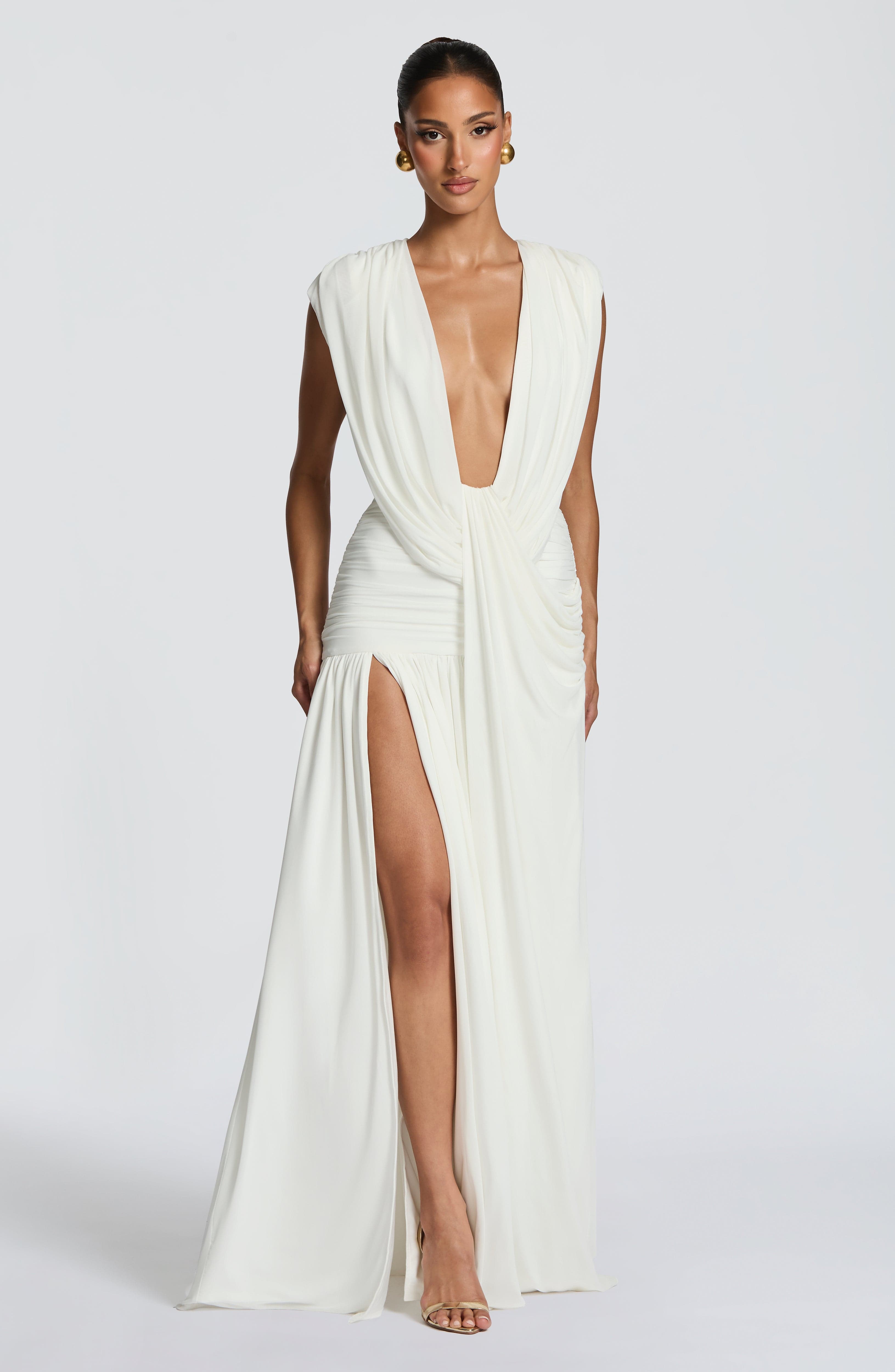 Romilly Gown - Ivory Dress XS Babyboo Fashion Premium Exclusive Design