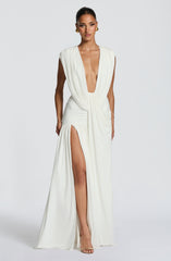 Romilly Gown - Ivory Dress XS Babyboo Fashion Premium Exclusive Design
