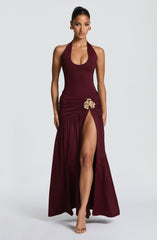Saira Maxi Skirt - Cherry Lacquer Skirt XS Babyboo Fashion Premium Exclusive Design