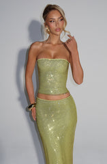 Serena Top - Olive Tops Babyboo Fashion Premium Exclusive Design