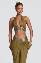 Sophie Bralette - Deep Olive Tops XS Babyboo Fashion Premium Exclusive Design