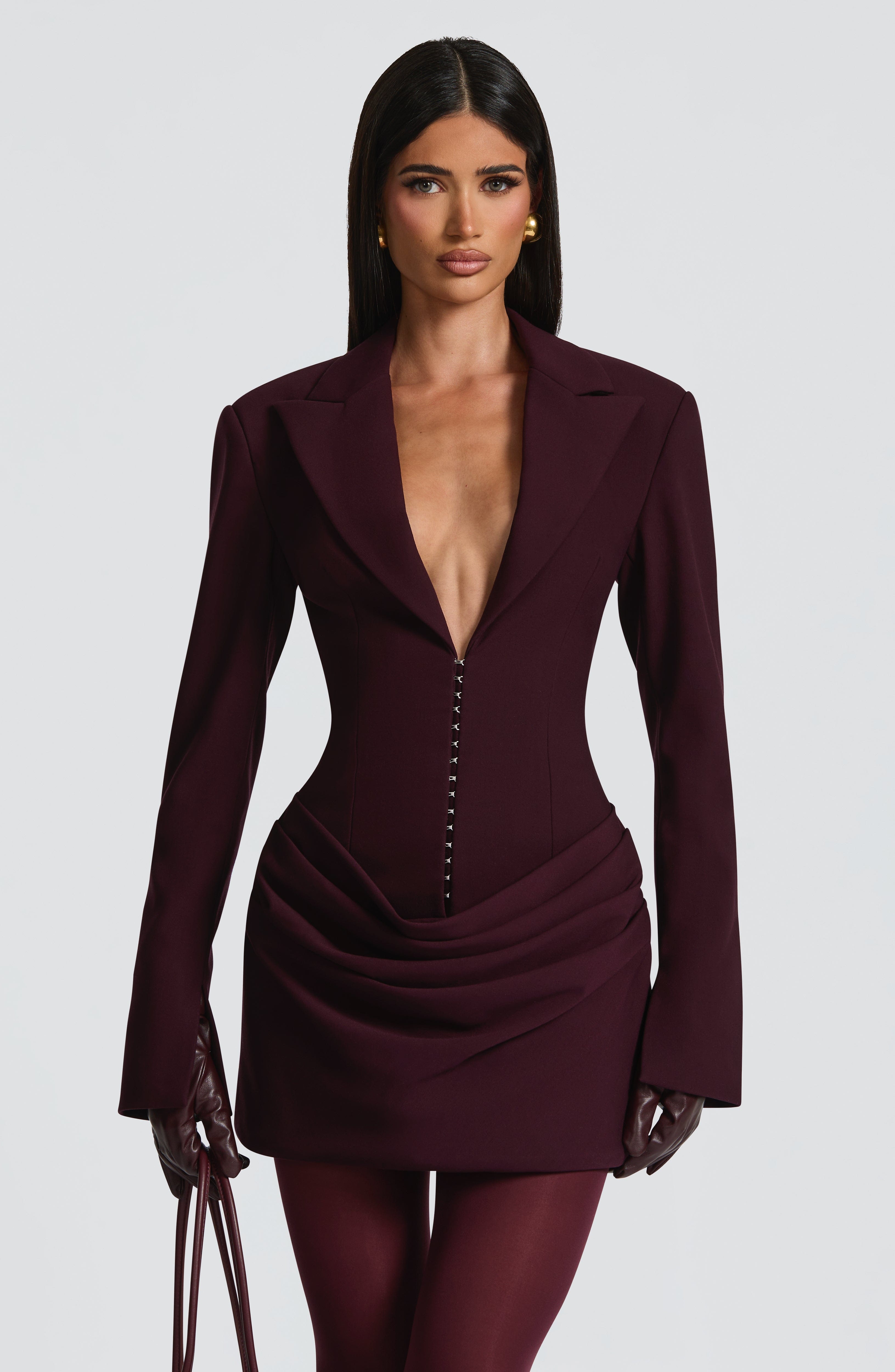 Susie Mini Dress - Plum Dress Babyboo Fashion Premium Exclusive Design