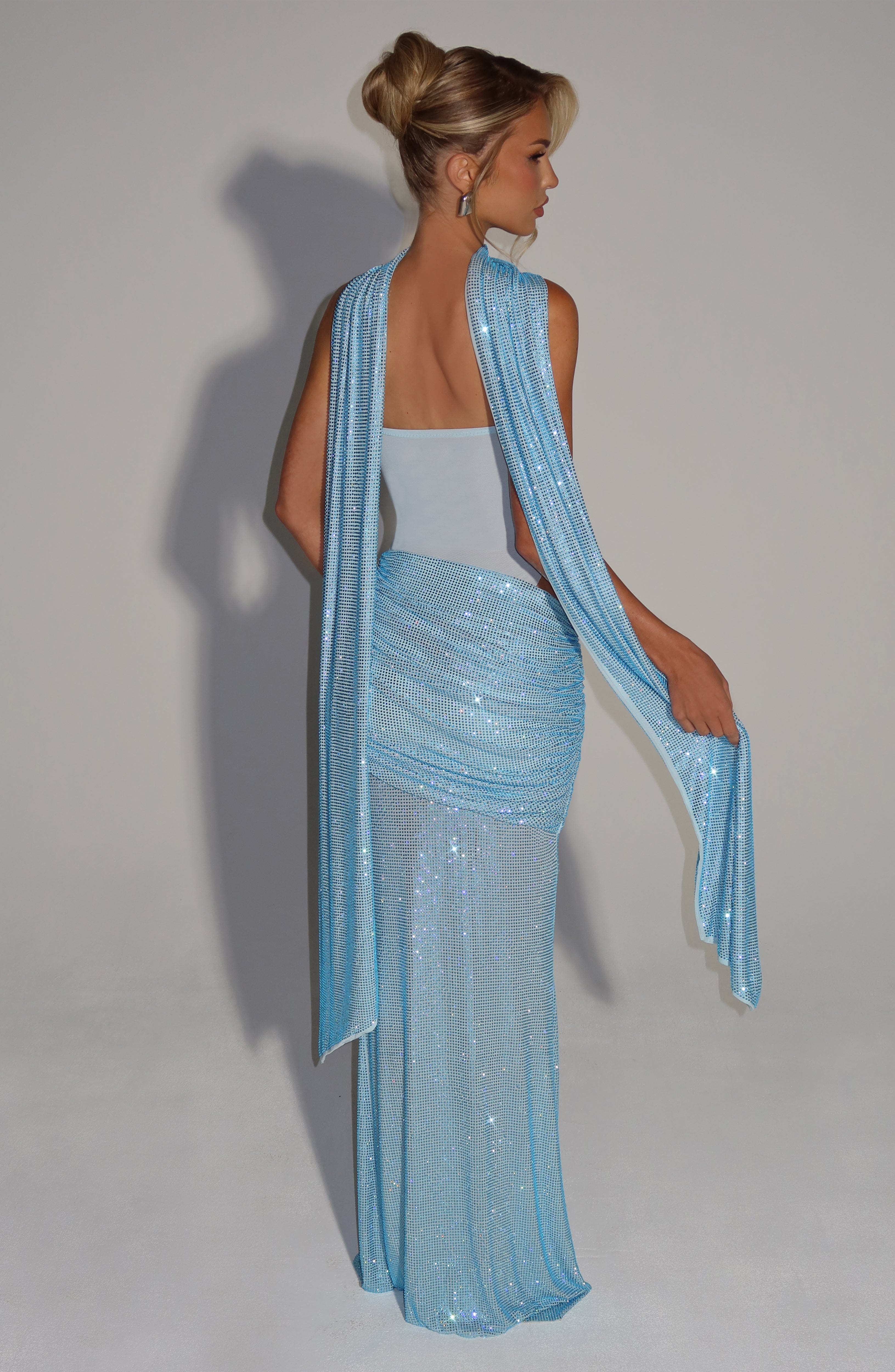 Tavia Scarf - Aqua Accessories ONE SIZE Babyboo Fashion Premium Exclusive Design