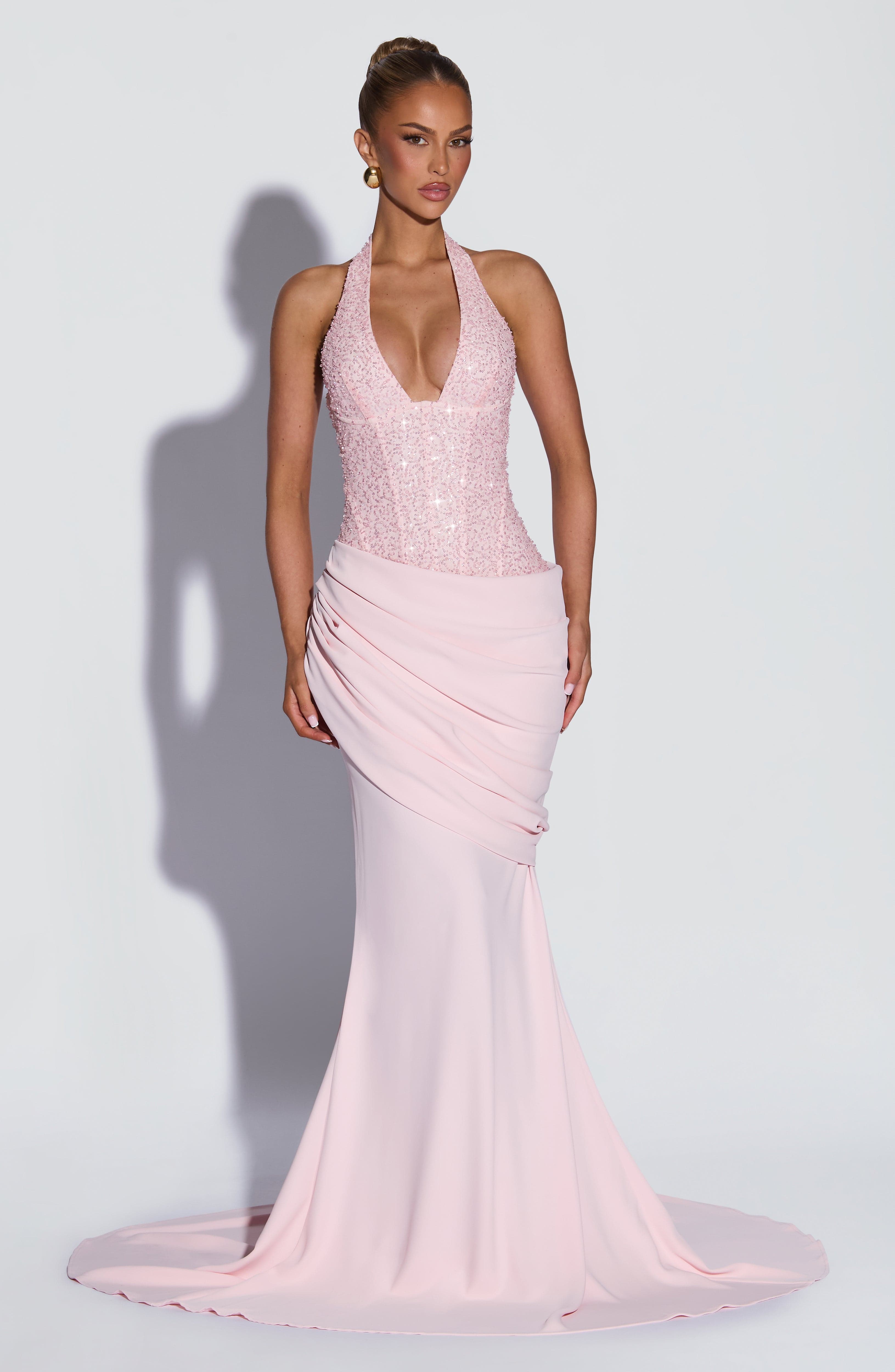 Taylor Gown - Blush Dress XS Babyboo Fashion Premium Exclusive Design