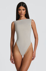 Tori Bodysuit - Light Grey Bodysuits XS Babyboo Fashion Premium Exclusive Design