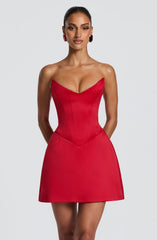 Torin Mini Dress - Red Dress XS Babyboo Fashion Premium Exclusive Design