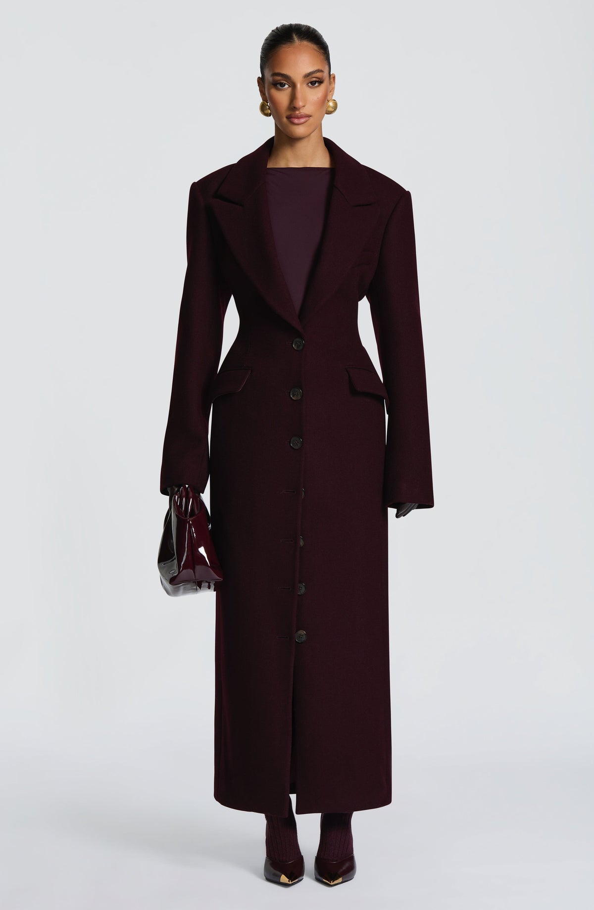 Ursula Coat - Plum Jacket Babyboo Fashion Premium Exclusive Design