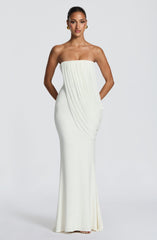 Vienna Maxi Dress - Ivory Dress XS Babyboo Fashion Premium Exclusive Design