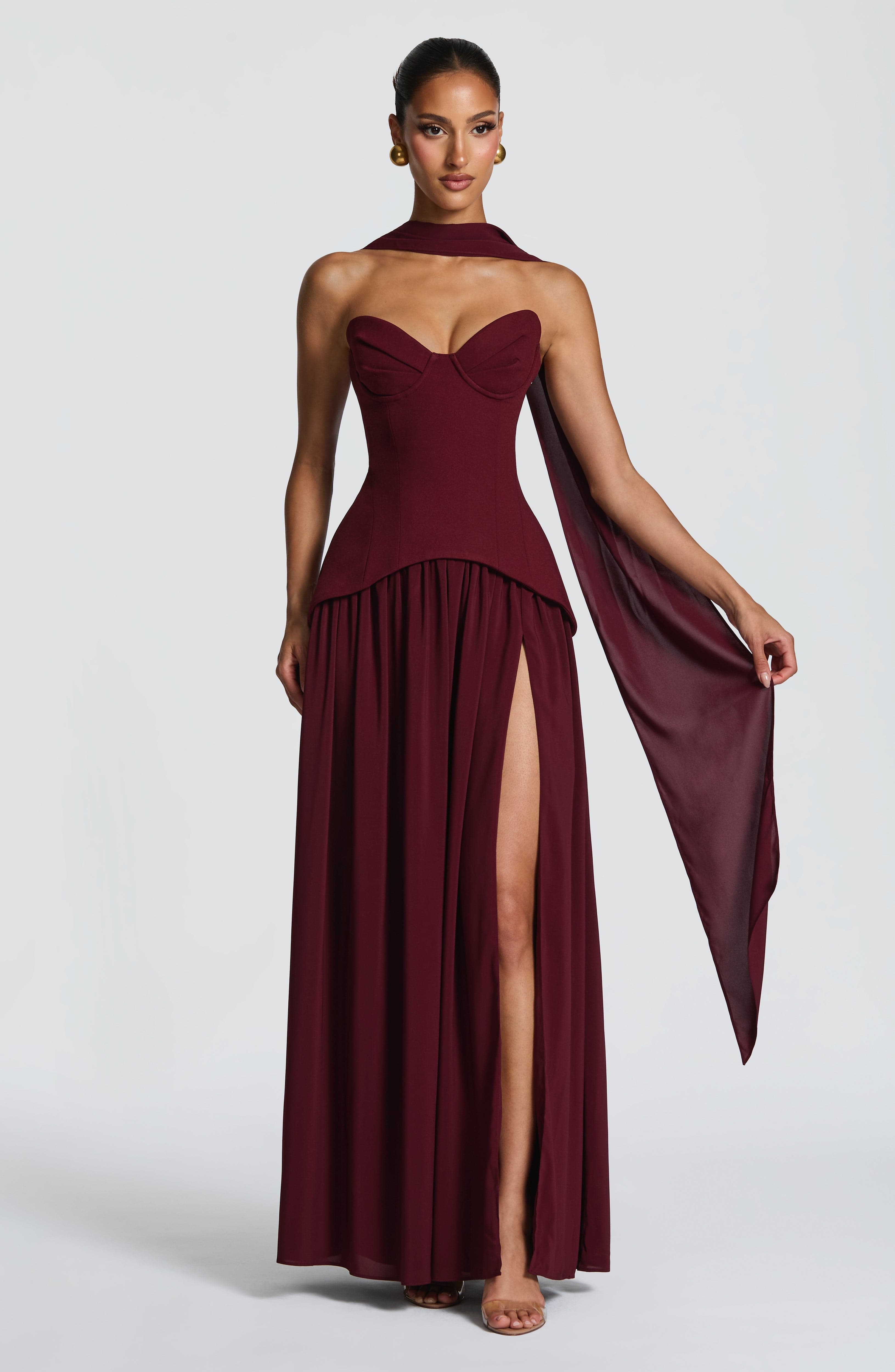 Vietta Maxi Dress - Cherry Lacquer Dress XS Babyboo Fashion Premium Exclusive Design