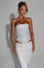Yvette Corset - Ivory Tops XS Babyboo Fashion Premium Exclusive Design